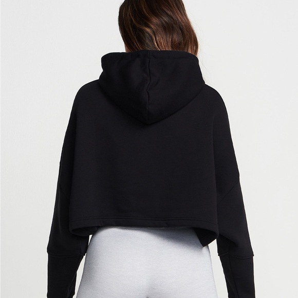 Women’s Oner Active Black Cropped Hoodie - Picture 10 of 10